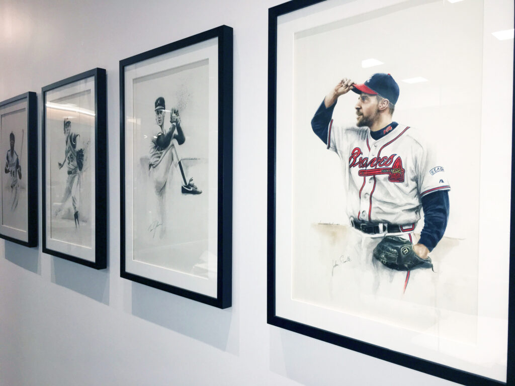 Atlanta Braves Art Branding custom unique artwork